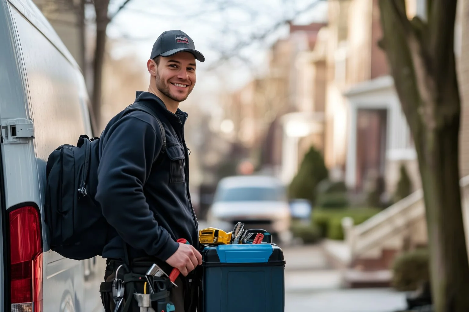 Commercial plumbing service equipment in New York